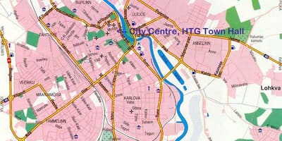 Карта Тарту Эстония