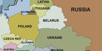 Карта карта Эстонии окружающих стран