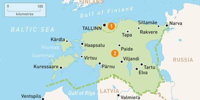 Карта Эстонии